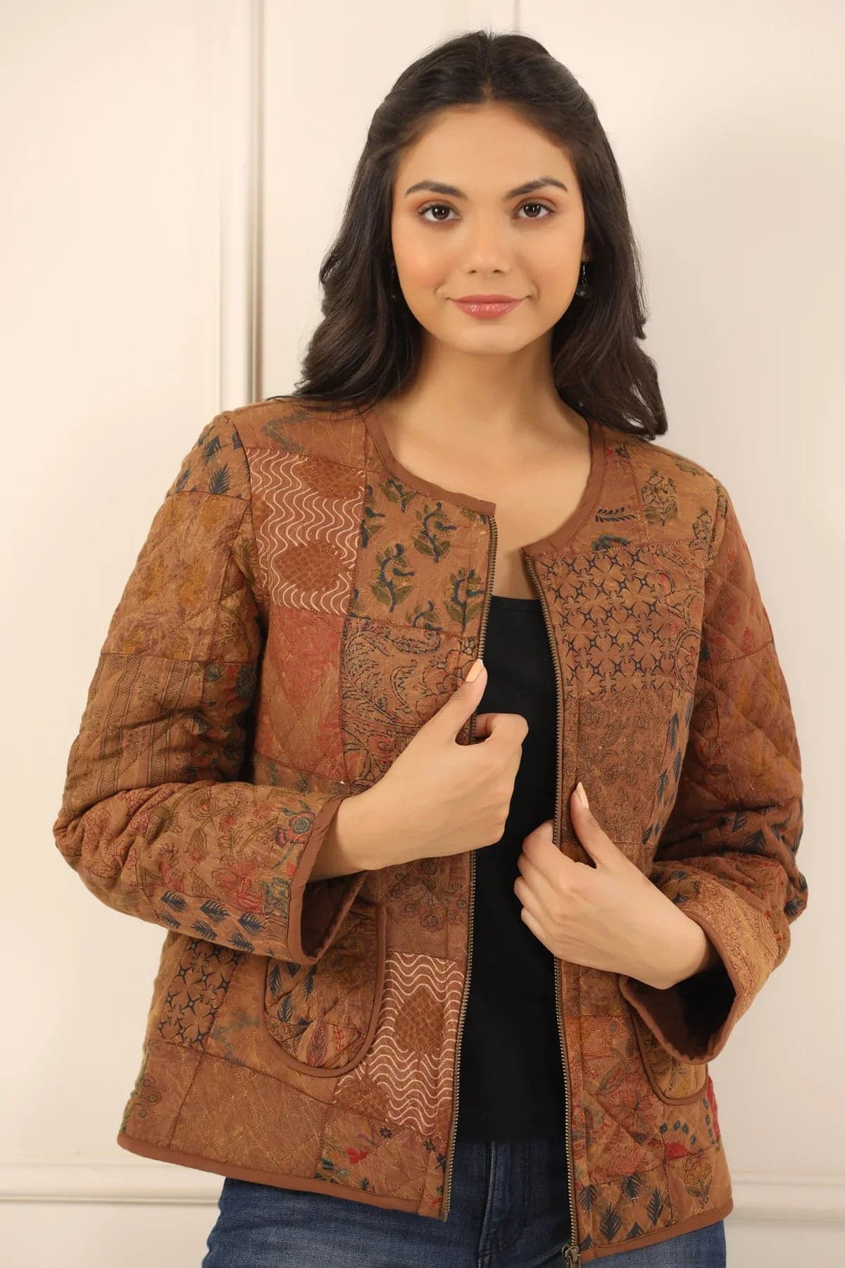 Printed Women Quilted Jacket