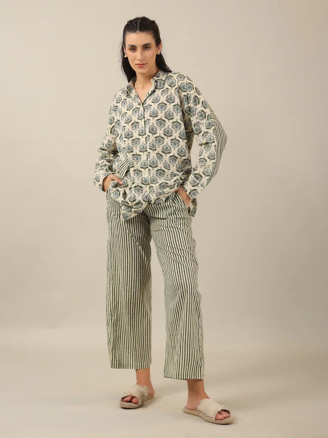 Duo Print Loose Fit Loungewear Set