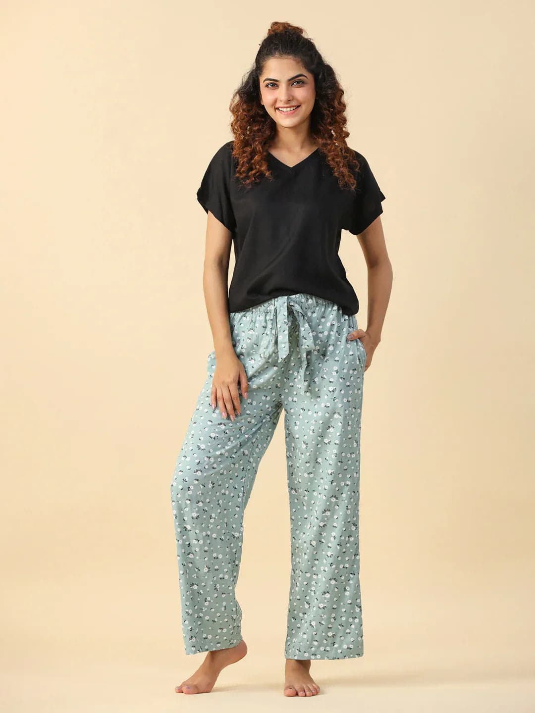T-Shirt Viscose Rayon Night Suit Set