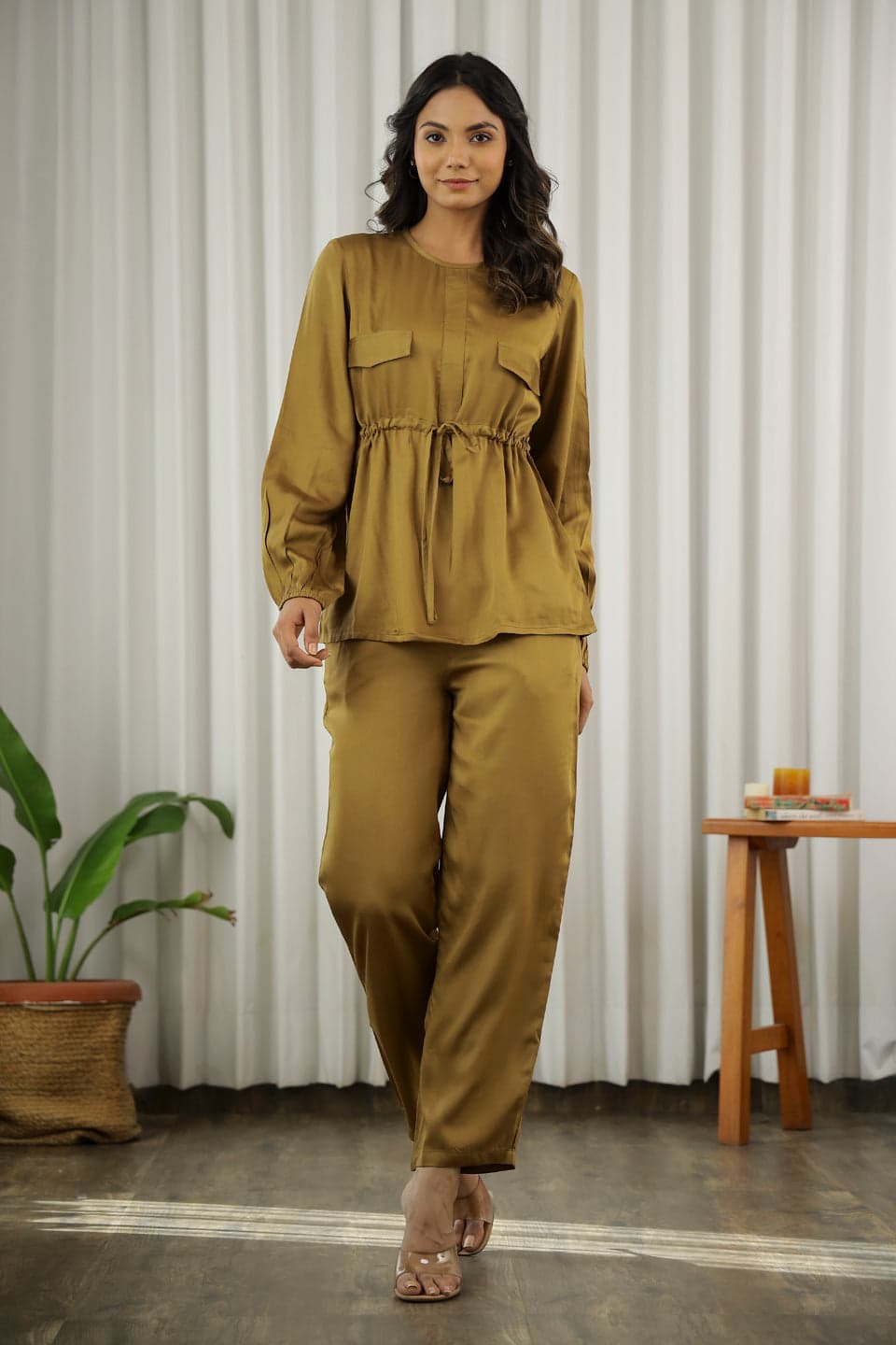 Olive Modal Co-Ord Set