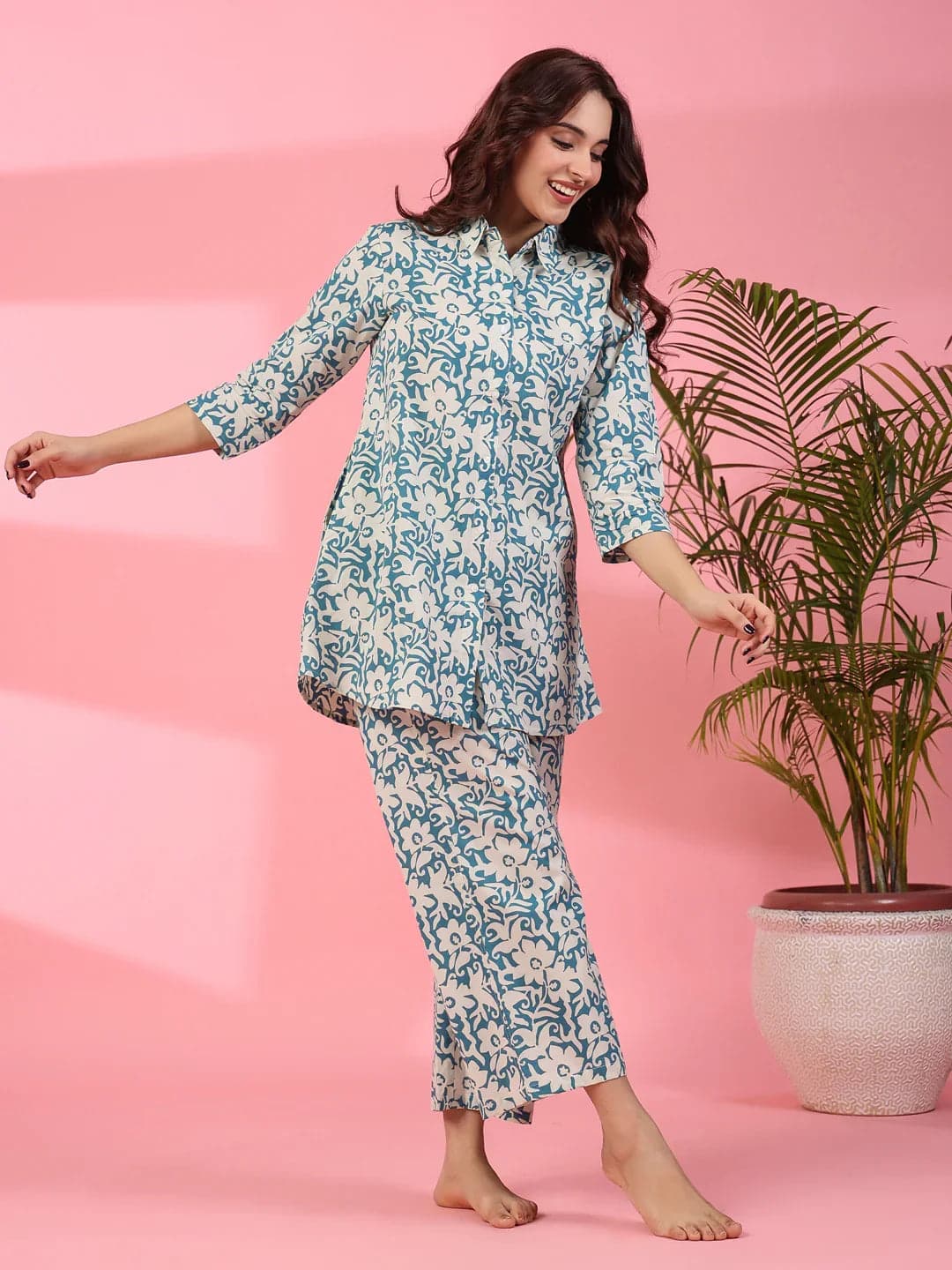 Cornflower Cotton Co-Ord Set