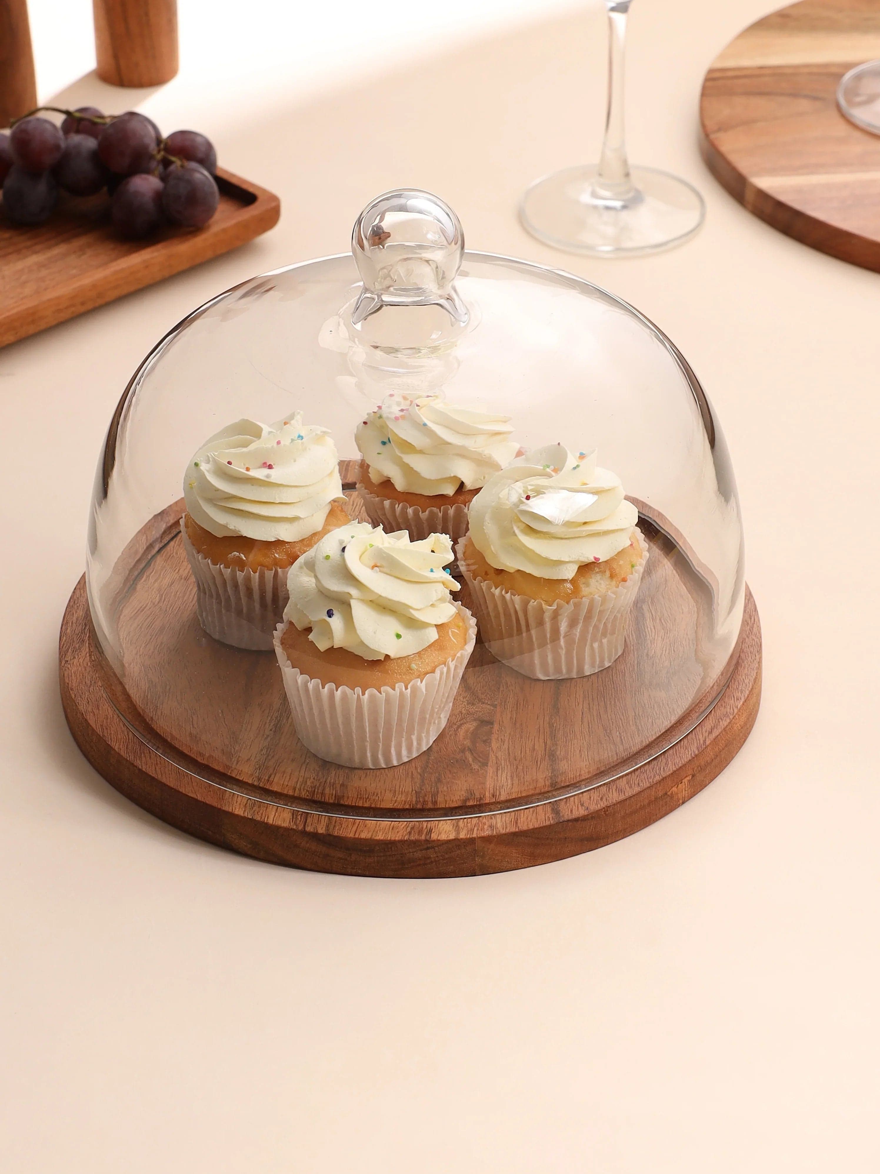 Glass Dome With Plate