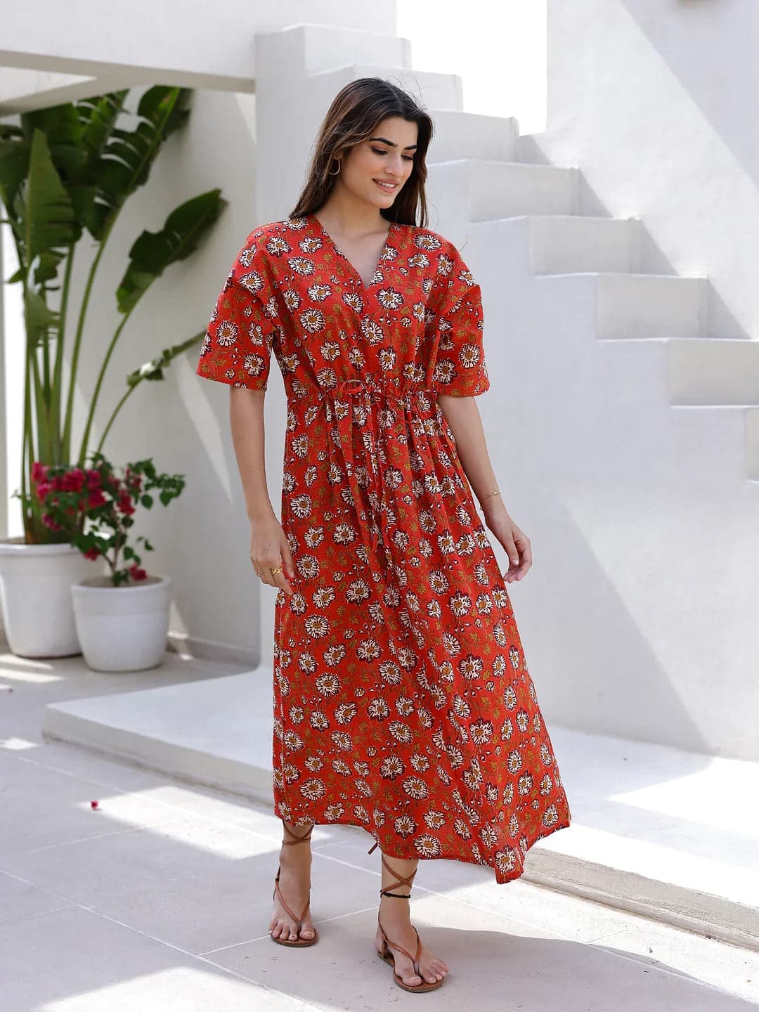 Printed Maxi Night Dress